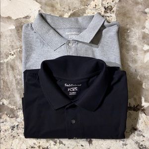 Two Short Sleeved Saddlebred Polo Shirts